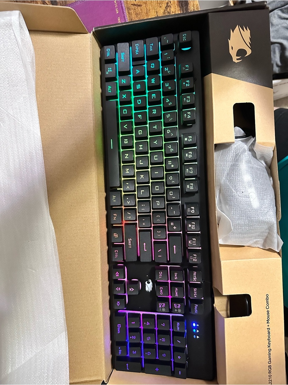 Ibuypower RGB Gaming Keyboard and Mouse Combo